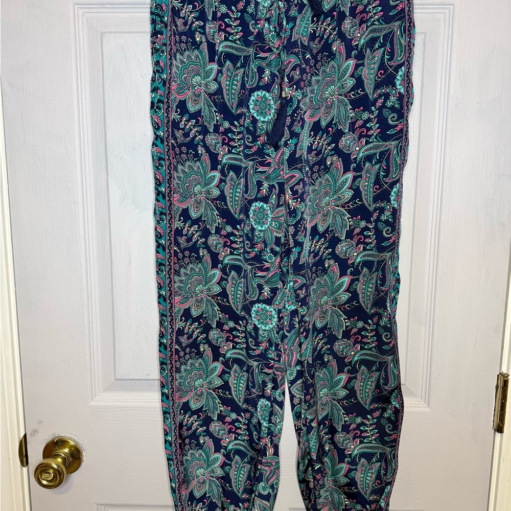 Floral Patterned Harem Pants